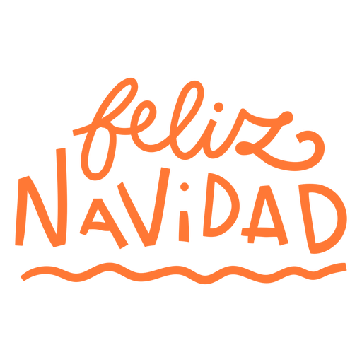 Feliz navidad hand written badge PNG Design