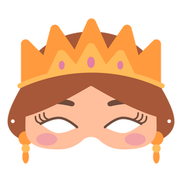 Queen crown mask PNG Design Transparent PNG