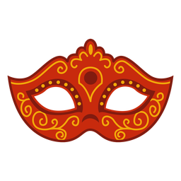 Red carnival mask accesory Transparent PNG
