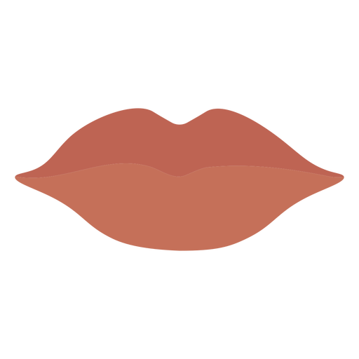 Closed lips simple icon PNG Design