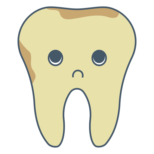 Tooth infection character PNG Design