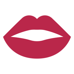Open mouth red lipstick Transparent PNG