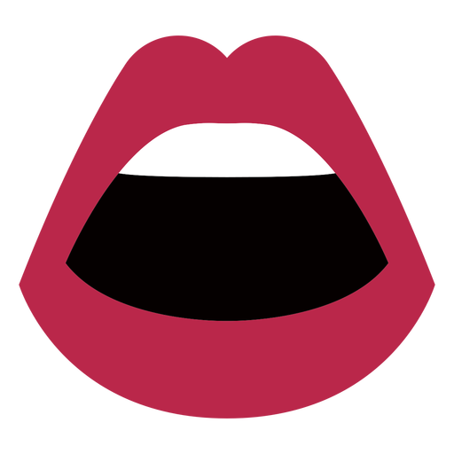 Lips red lipstick PNG Design