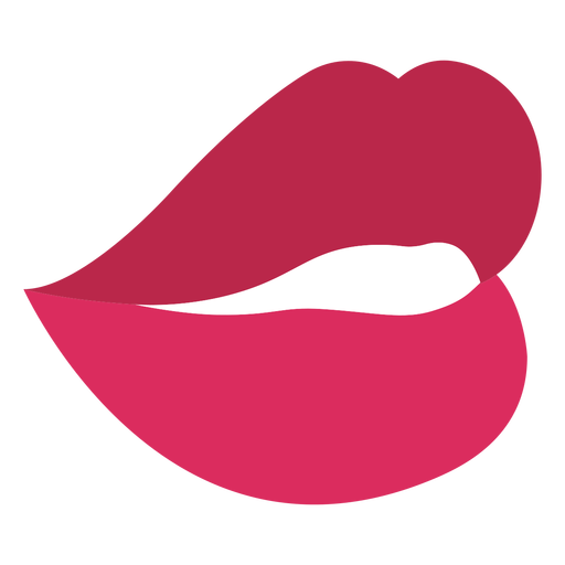 Sensual red lips PNG Design