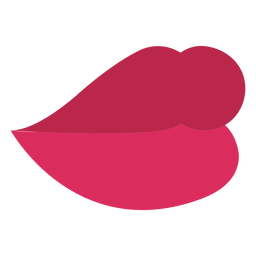 Closed mouth red lips Transparent PNG