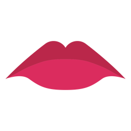 Sad mouth red lipstick Transparent PNG