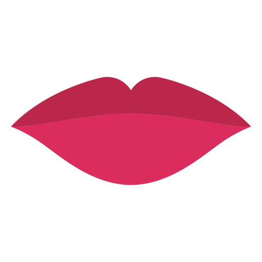 Closed Mouth Red Lipstick PNG SVG Design For T Shirts