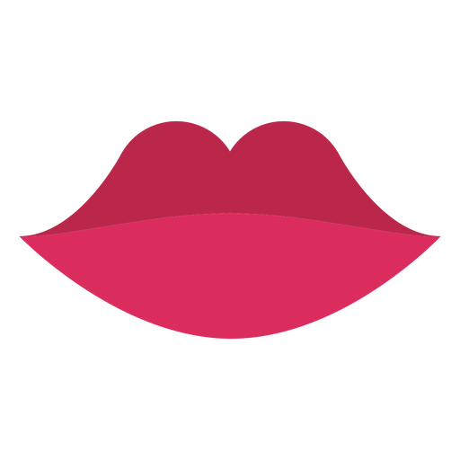 Flat woman lips icon