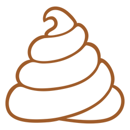 Simple stroke poo icon PNG Design Transparent PNG