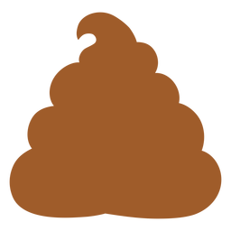 Simple poo silhouette PNG Design Transparent PNG