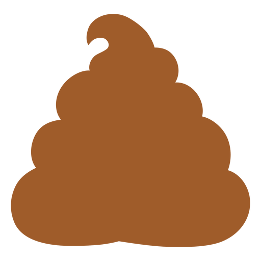 Simple poo silhouette PNG Design