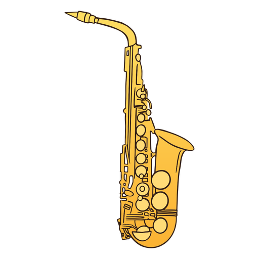 saxof?n - 0 Diseño PNG