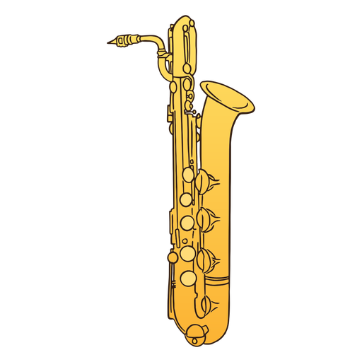 Saxophon - 1 PNG-Design