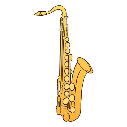 Saxophon - 3 PNG-Design