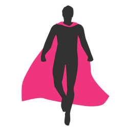 silhueta de super-herói - 16 Desenho PNG