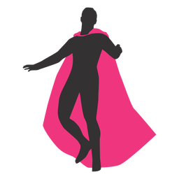 silueta de superhéroe - 17 Diseño PNG