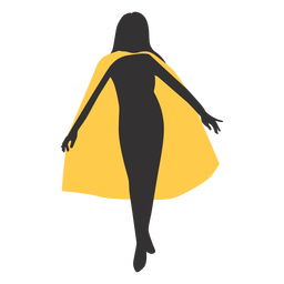 Standing superhero woman PNG Design