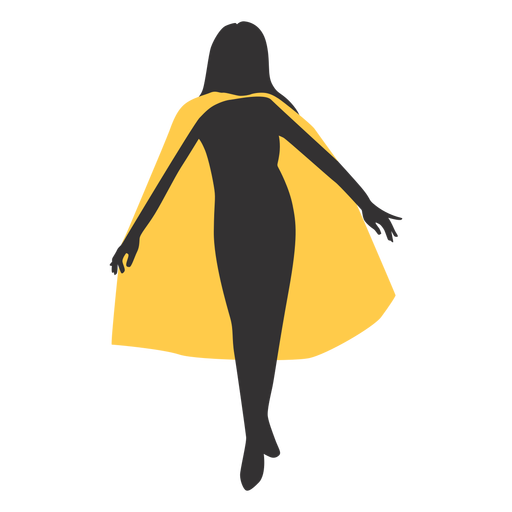 Standing superhero woman PNG Design