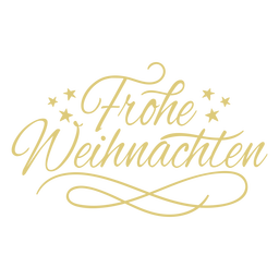 Frohe weihnachten script badge PNG Design