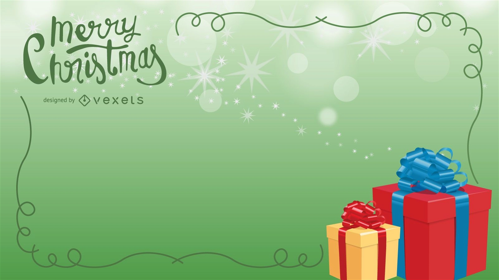 VECTOR CHRISTMAS GIFTS BACKGROUND