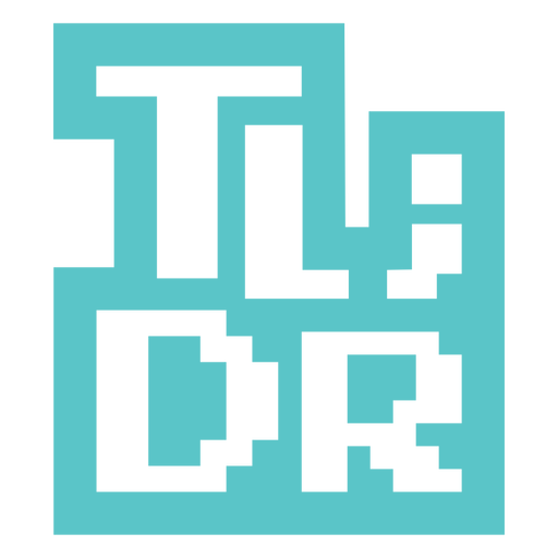 TL;DR pixel art badge PNG Design