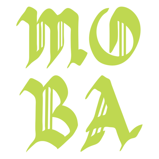 MOBA flat badge PNG Design