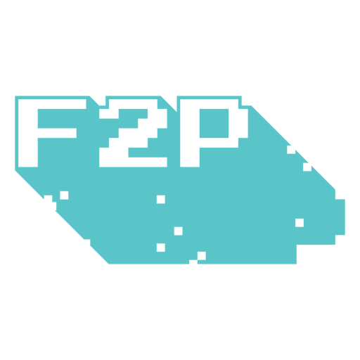 F2P gaming pixel art badge