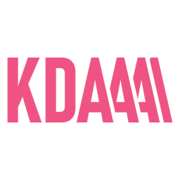 KDA gaming badge PNG Design Transparent PNG