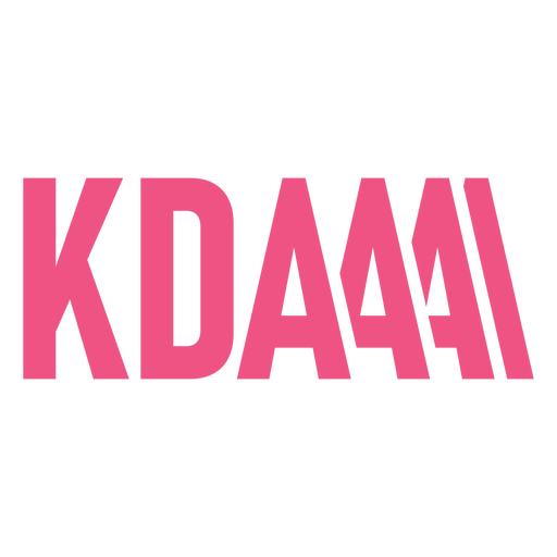 KDA gaming badge PNG Design