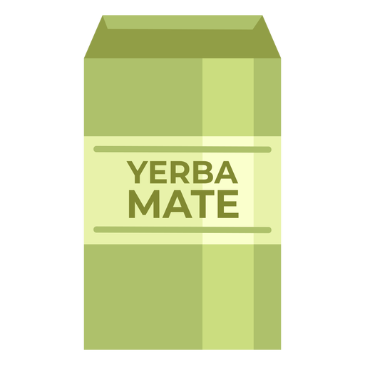 Yerba mate drink package PNG Design