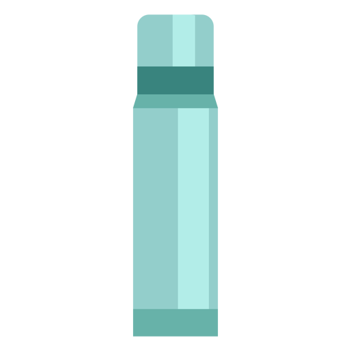 Semi flat mate thermic bottle PNG Design