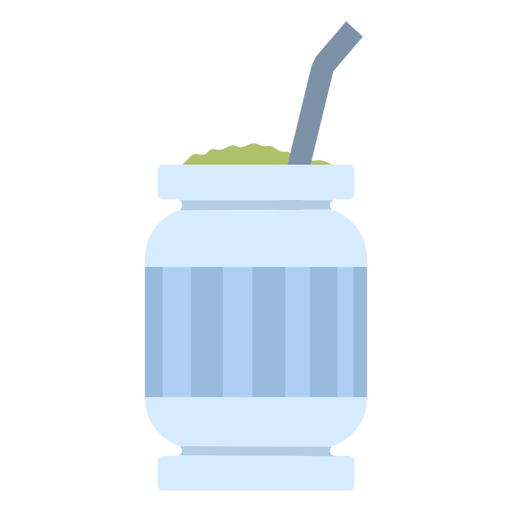 Semi flat simple mate drink PNG Design