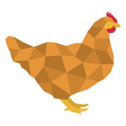 Simple colored polygonal hen