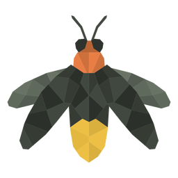 Mosca insecto poligonal Diseño PNG