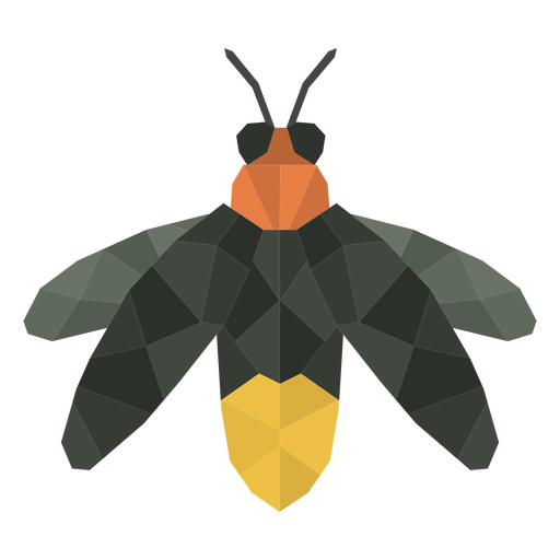 Mosca insecto poligonal Diseño PNG
