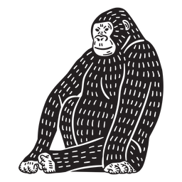 animais de linogravura - 21 Desenho PNG