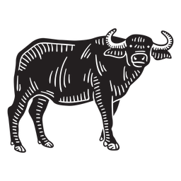 animales en linograbado - 31 Diseño PNG