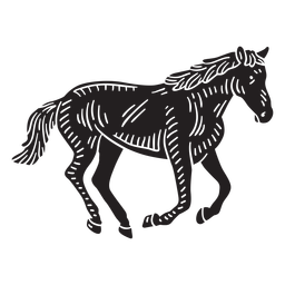 Linolschnitt Tiere - 38 PNG-Design