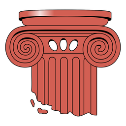 Top of ionic column  PNG Design