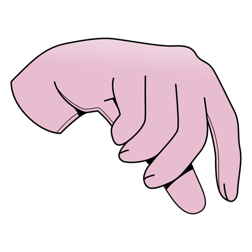 finger pointing down png