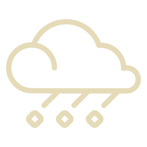 Simple rainy stroke icon PNG Design