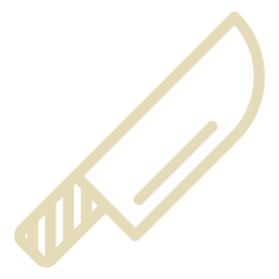 Simple thick stroke knife PNG Design Transparent PNG