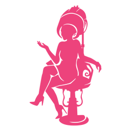 silueta de salón - 1 Diseño PNG