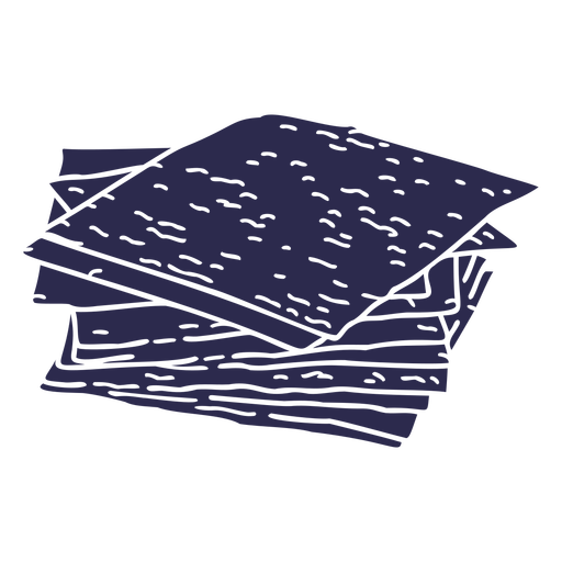 Cut out pile of matzos PNG Design