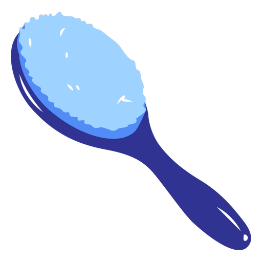 Simple flat hair brush PNG Design