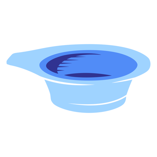 Hair dye bowl semi flat PNG Design