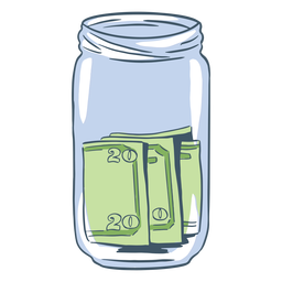 Dollarglas - 1 PNG-Design
