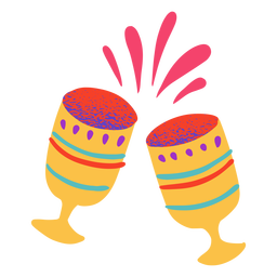 Holi-Elemente - 17 PNG-Design