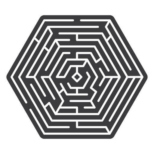 Labyrinth ausgeschnitten - 3 PNG-Design