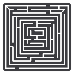 labirinto cortado - 8 Desenho PNG